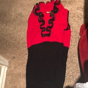 Red and black shirt